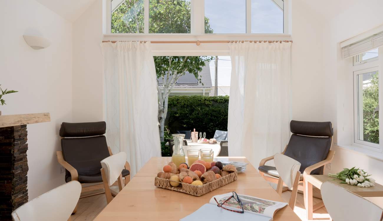 Open the French doors on a warm summer's day.