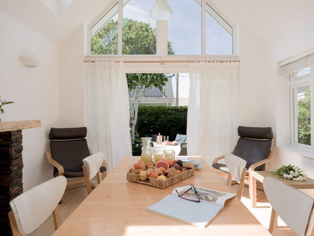 Open the French doors on a warm summer's day.