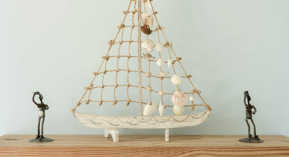 The nautical theme is a nod to the seaside location. 