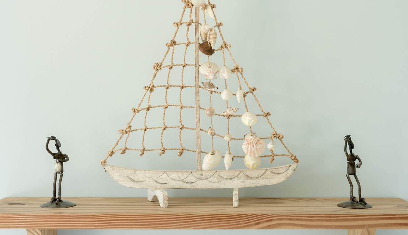 The nautical theme is a nod to the seaside location. 