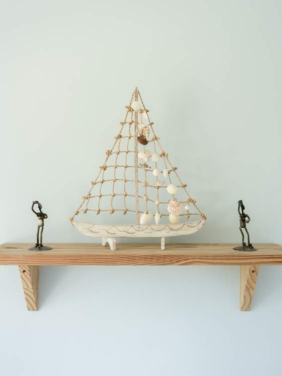 The nautical theme is a nod to the seaside location.