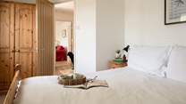 The double bedroom has a handy en suite shower-room. 