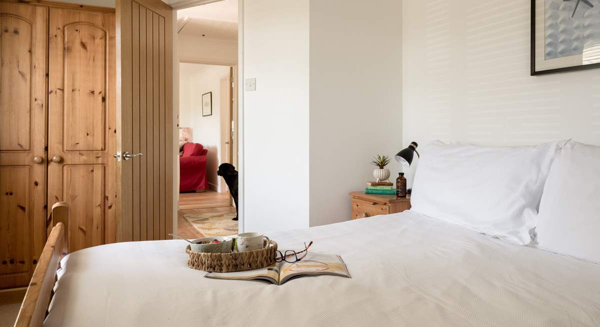 The double bedroom has a handy en suite shower room. 