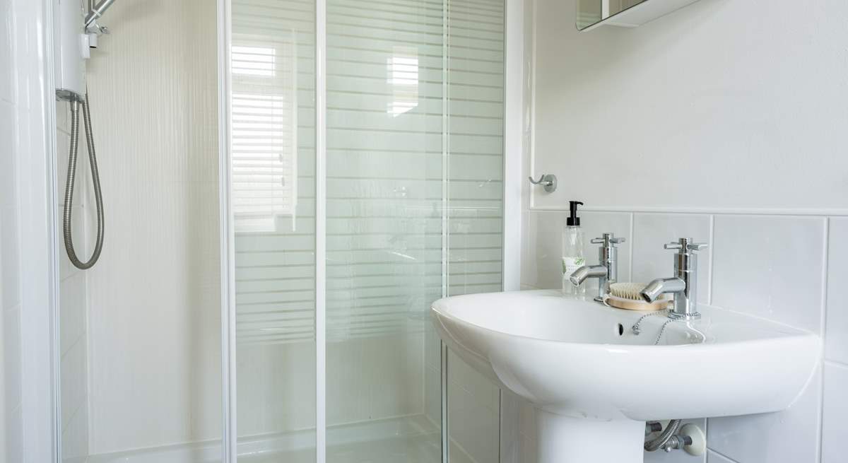 The en suite shower room. 
