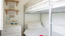 The children will love the bunk-beds. 