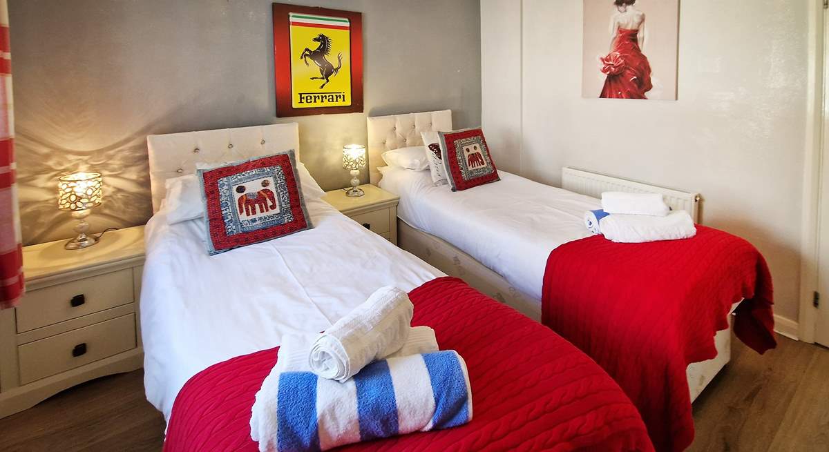 The twin bedroom.