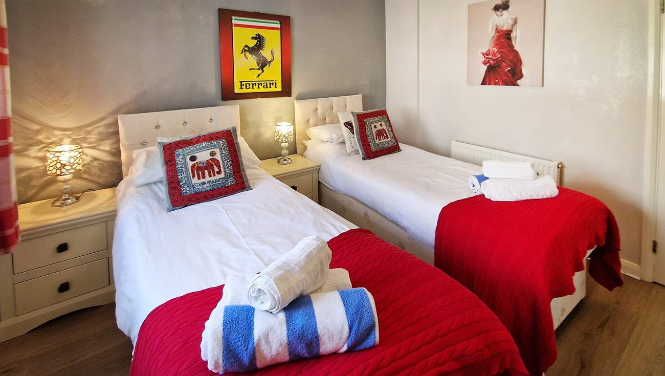 The twin bedroom.