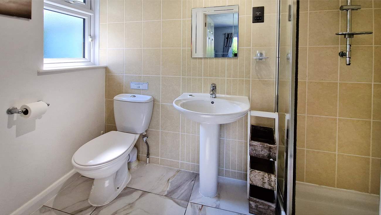 The en suite shower-room.
