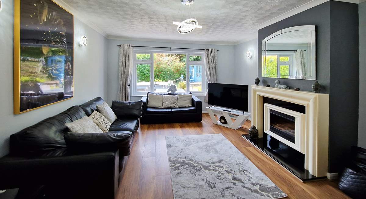 Relax in the comfortable sitting-room after a busy beach day.