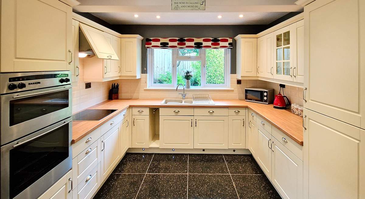 The kitchen has all the equipment you'll need. 