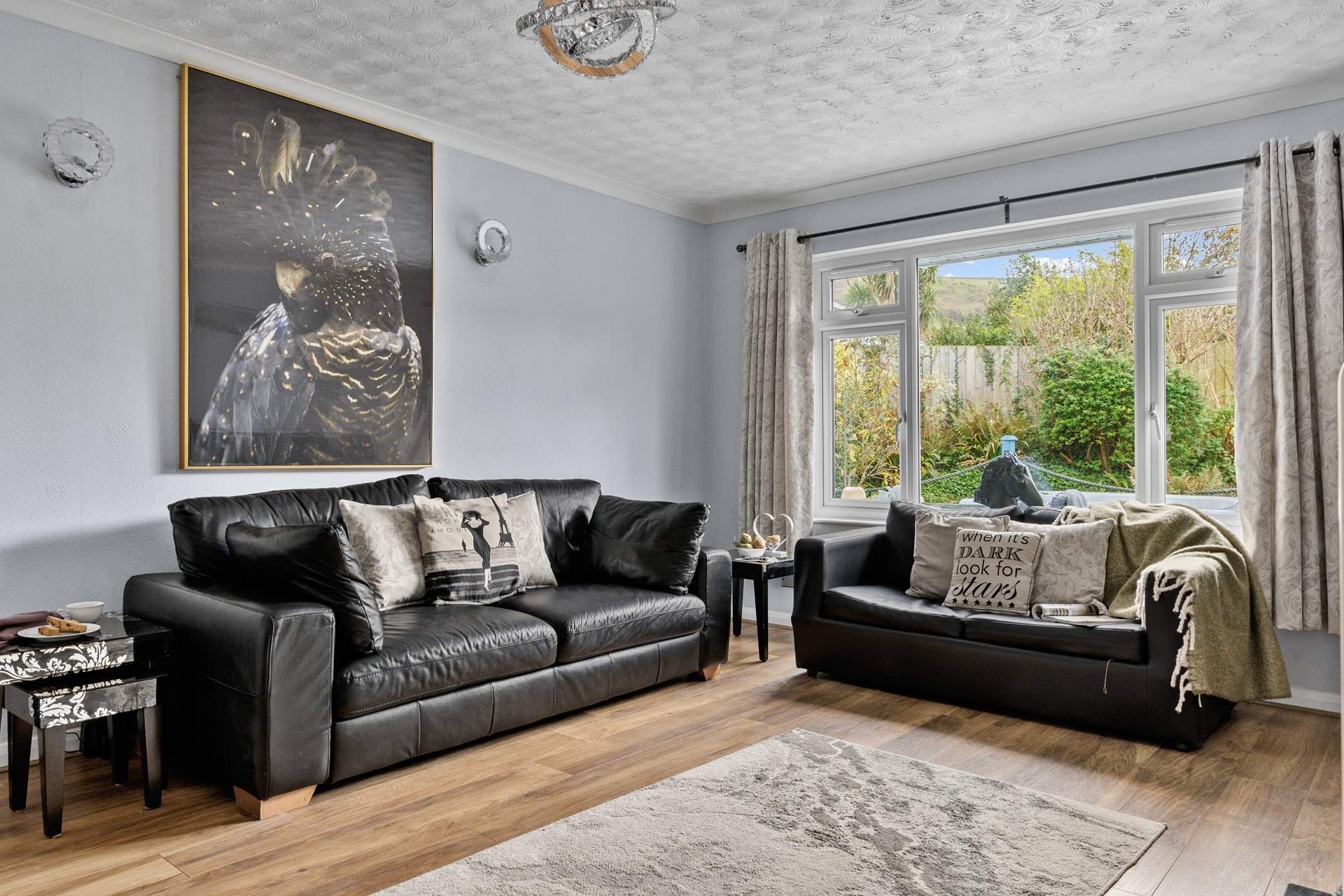 Relax in the comfortable sitting-room after a busy beach day.