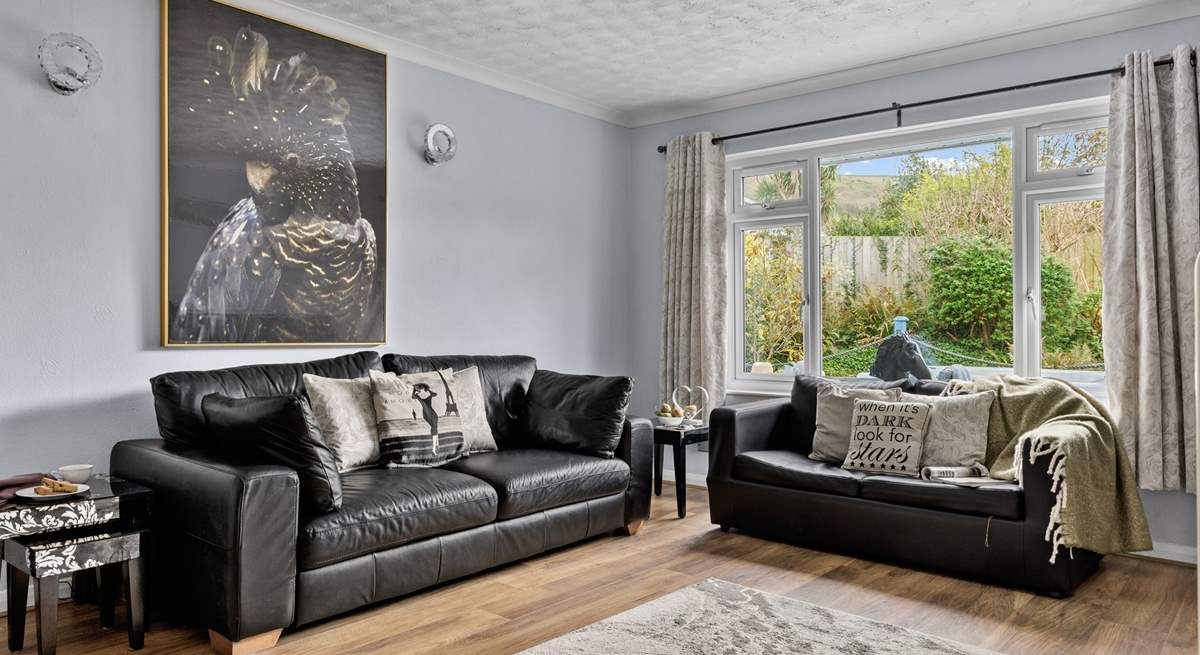 Relax in the comfortable sitting-room after a busy beach day.