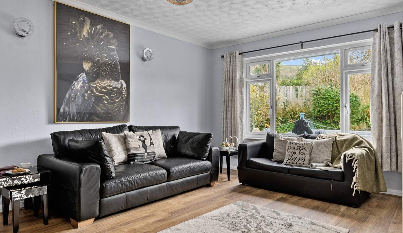 Relax in the comfortable sitting-room after a busy beach day.