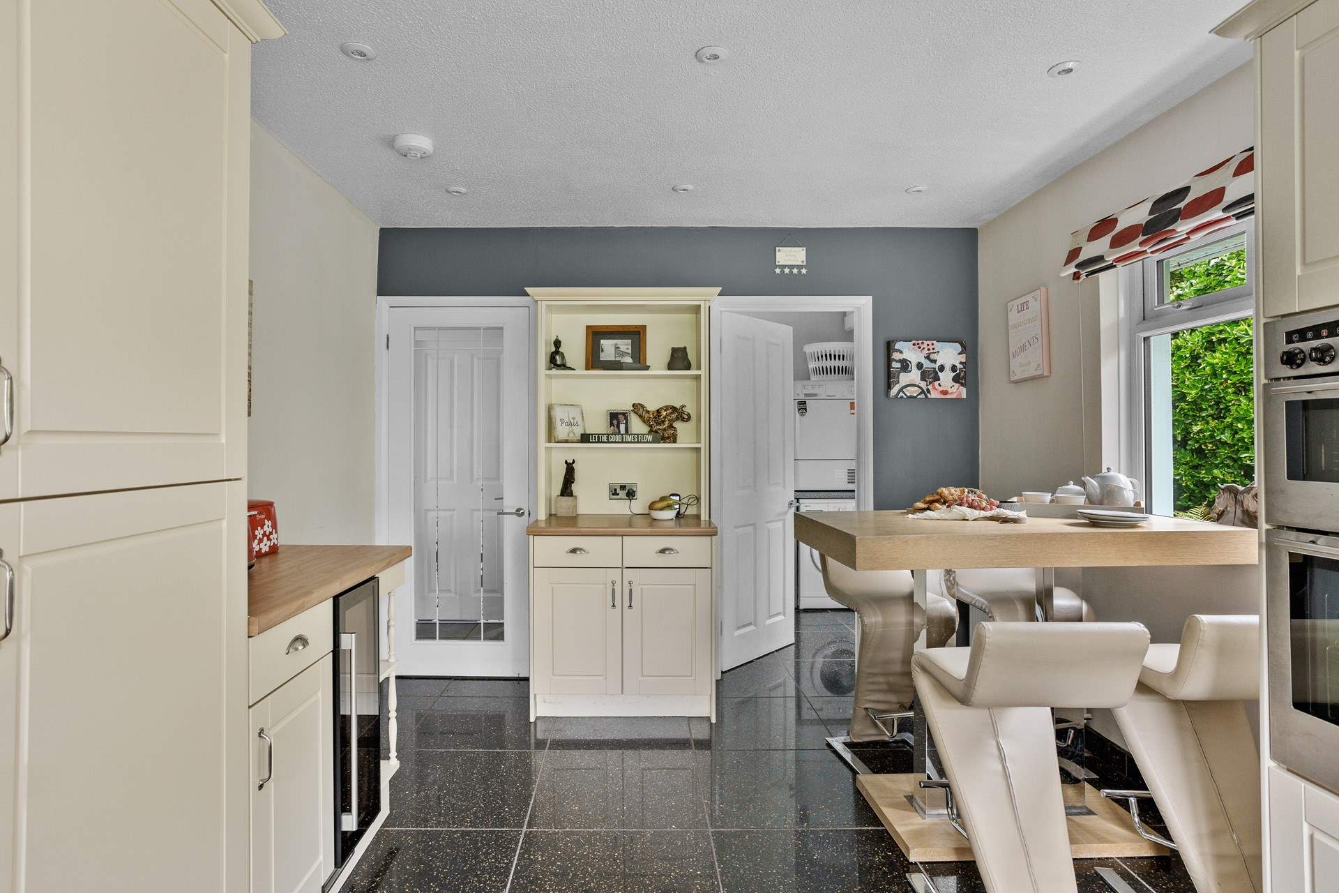 Looking into the utility-room from the kitchen.