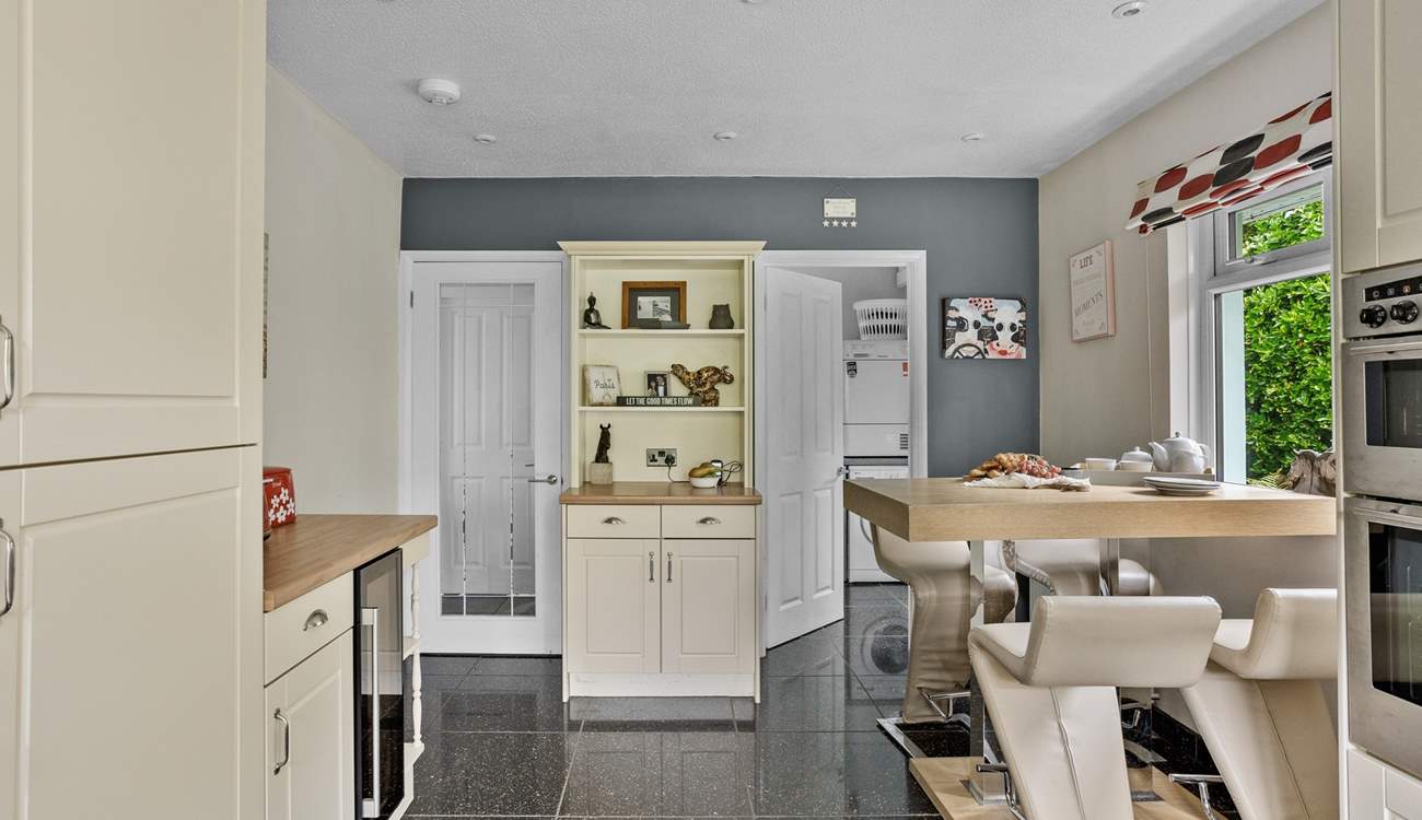 Looking into the utility-room from the kitchen.