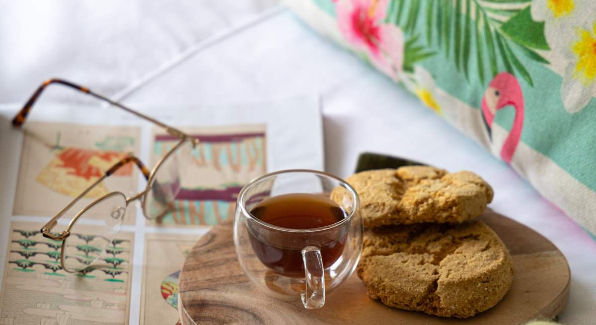 Relaxing mornings and holiday treats.