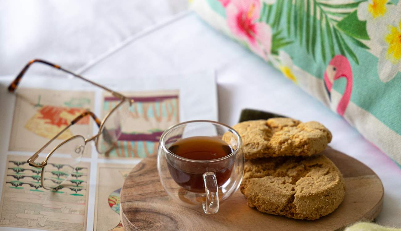 Relaxing mornings and holiday treats.