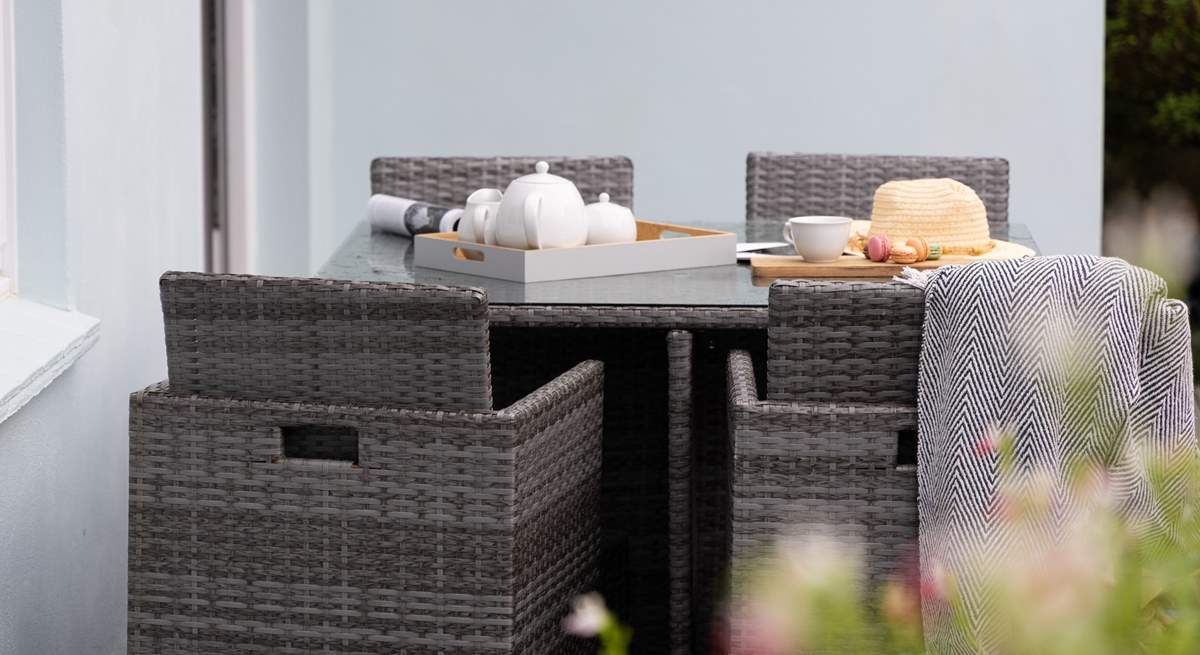 The garden offers lots of places to sit and chill.