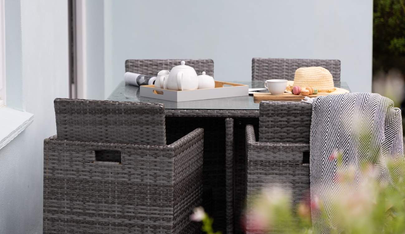 The garden offers lots of places to sit and chill.