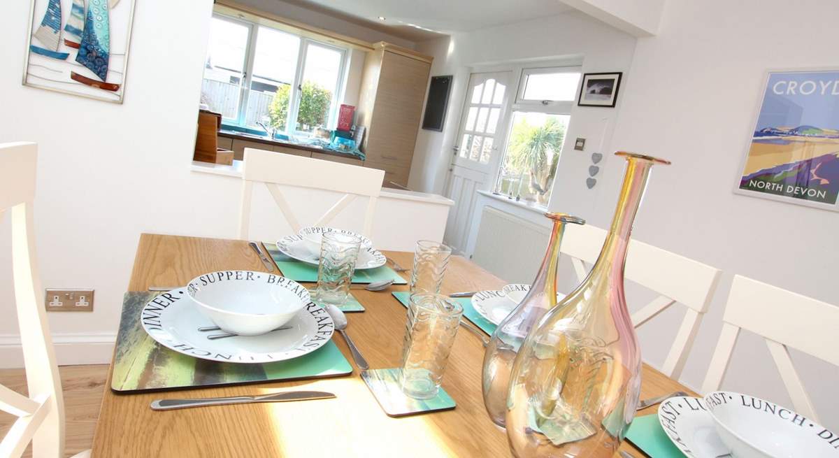 Gather everyone around the table and chat about the adventures of the day. 