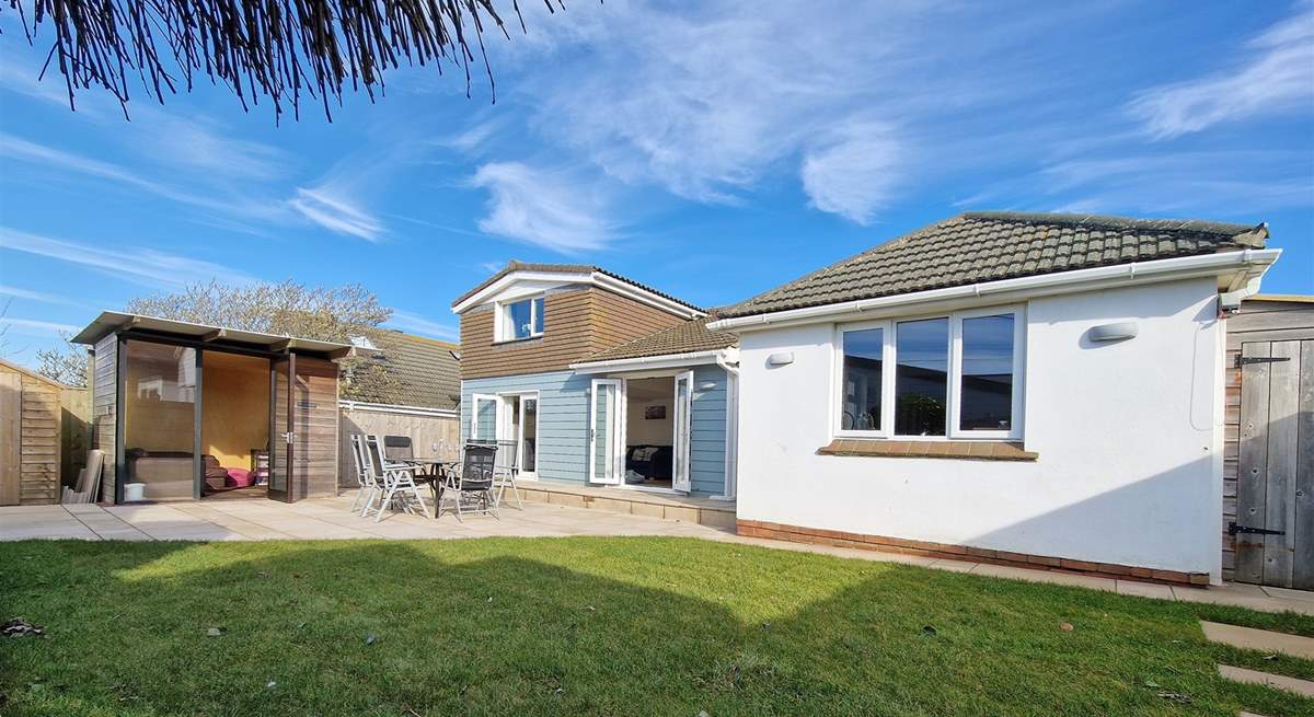 The outside space is ideal for children and the family dogs to let off steam. 
