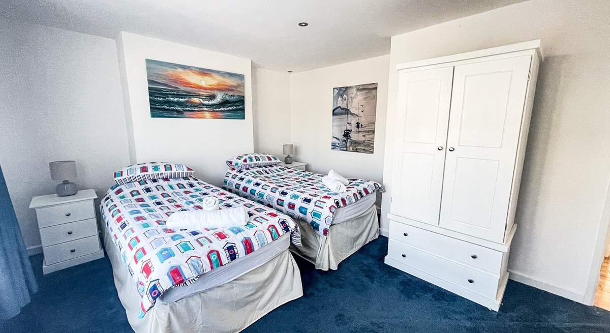 The twin bedroom on the ground floor is idea for either adults or children. 