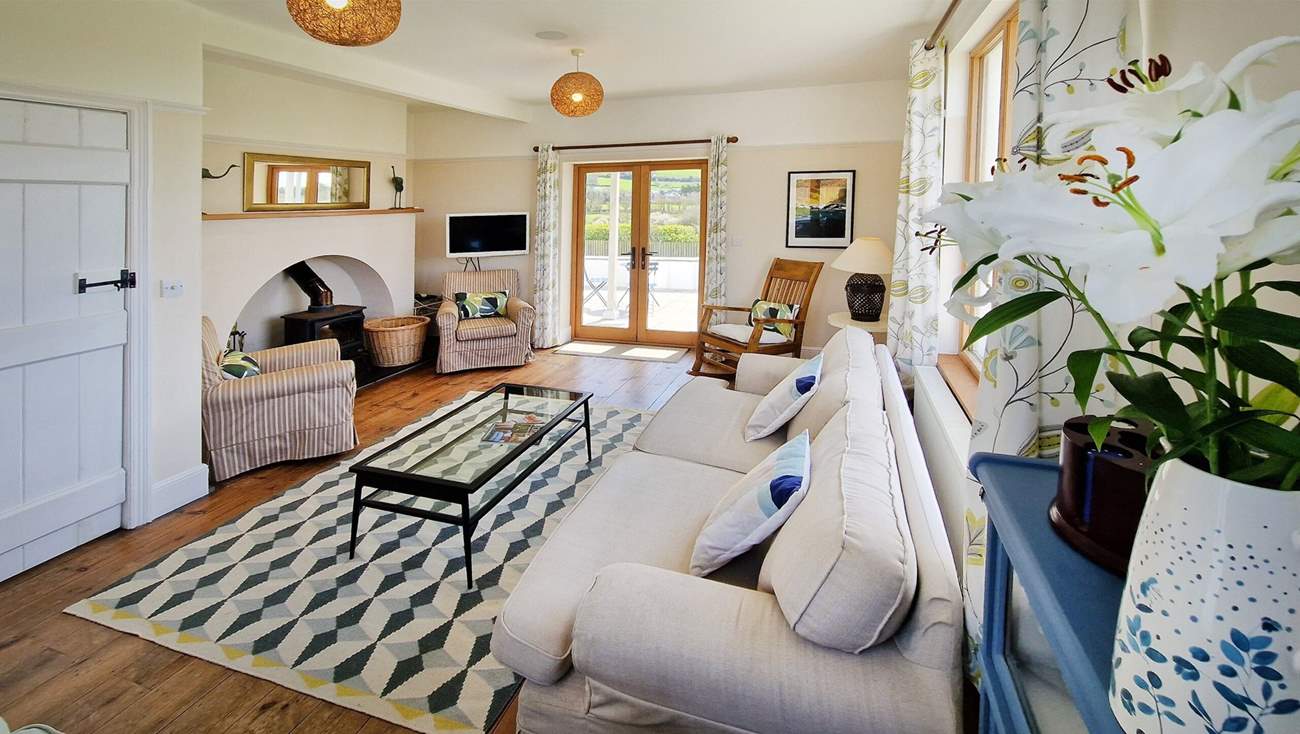 The stylish sitting-room.