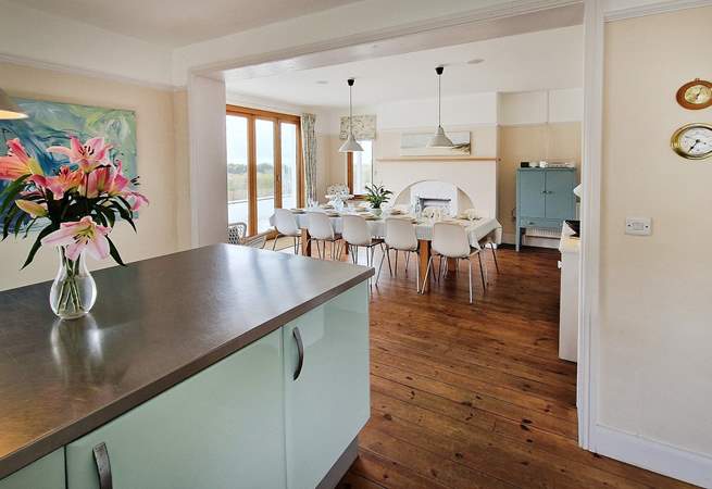 Gather round the table for hearty suppers with a bottle of wine. 