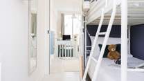 The bunk bedroom.