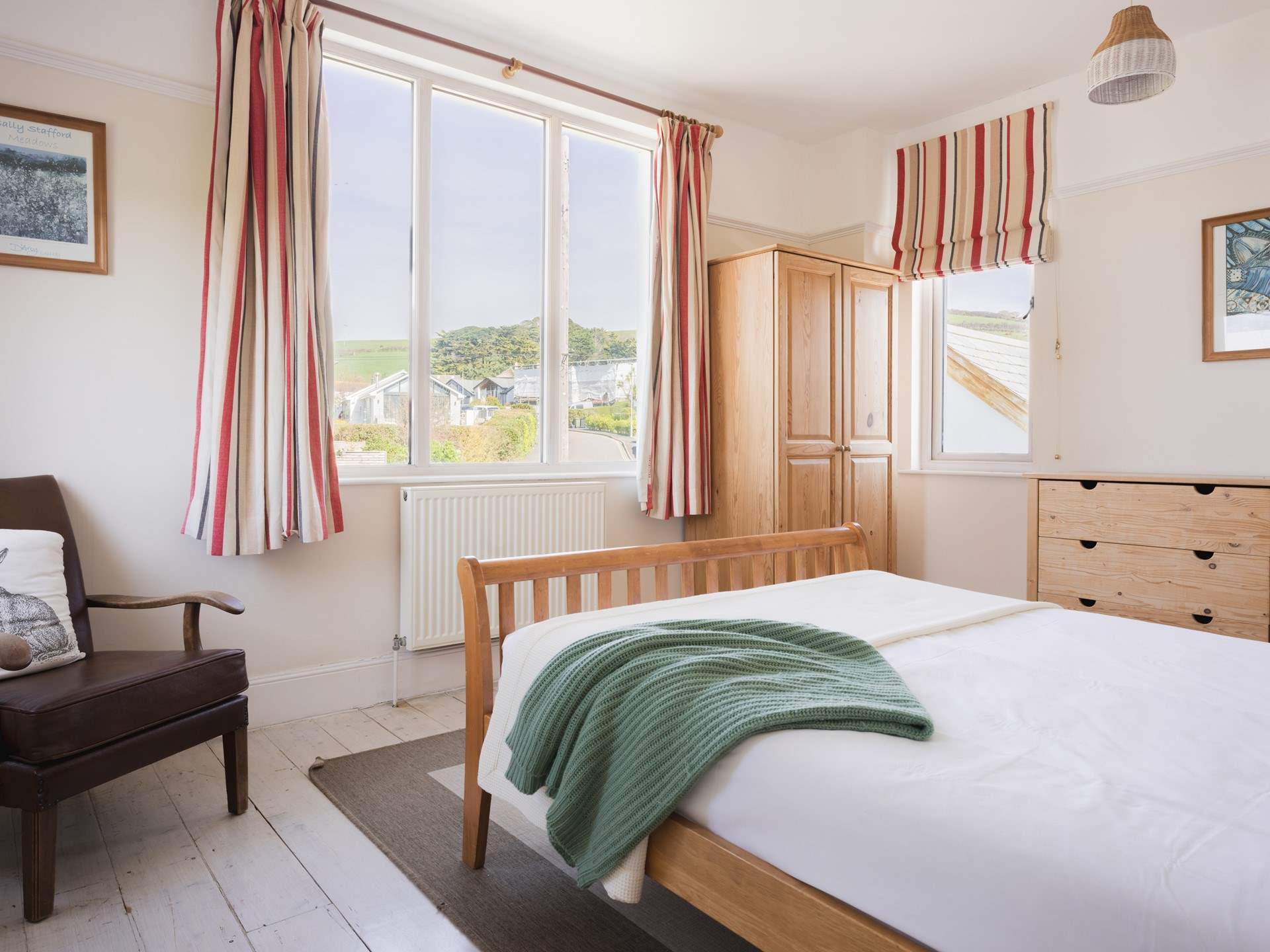 When you look out the window and relax.