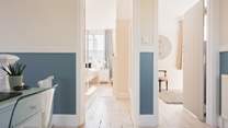 Head upstairs to find all of the bedrooms and family bathroom.