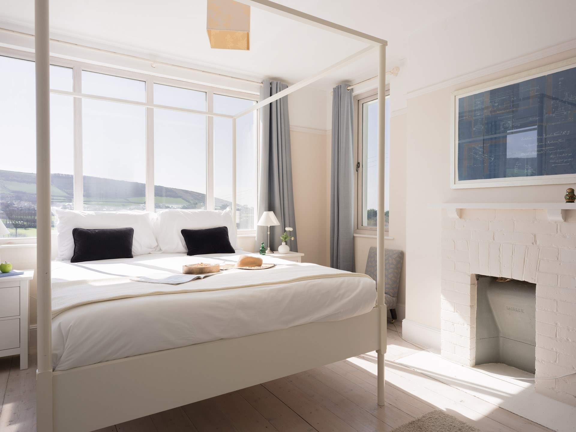 Bedroom one offers views and tranquillity. 