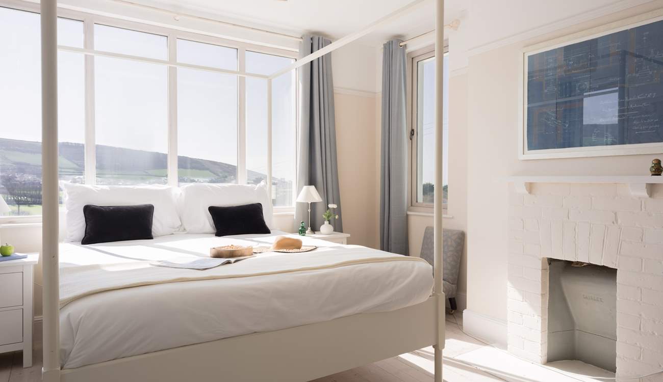 Bedroom one offers views and tranquillity. 