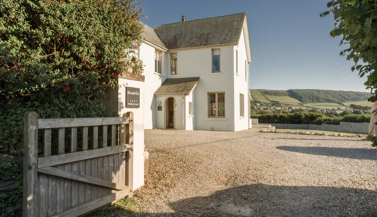 Pull through the gate and enjoy your holiday abode by the sea.