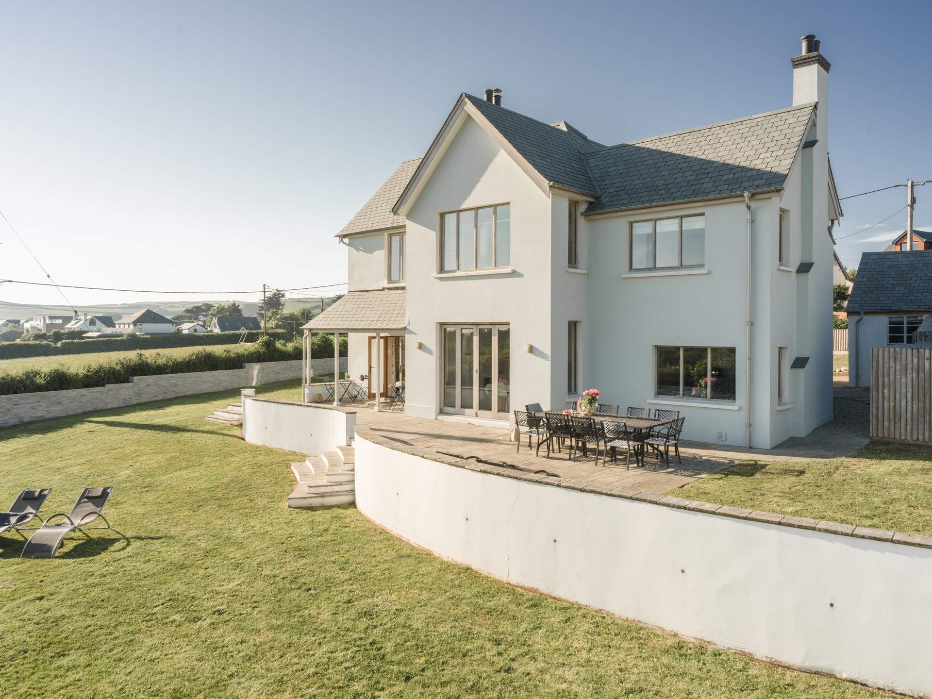 When you are staying at a wonderful house with the beach and the village a short walk away you know everyone will be happy. 