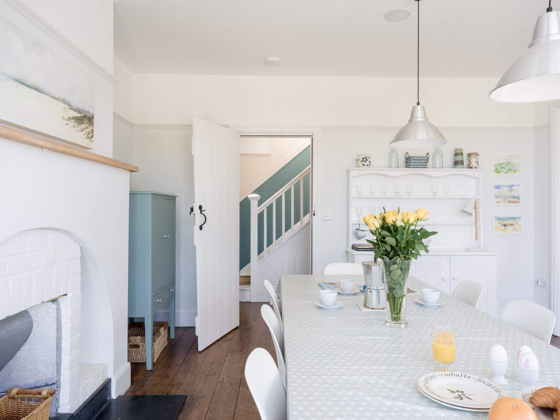 Head to the kitchen/diner.