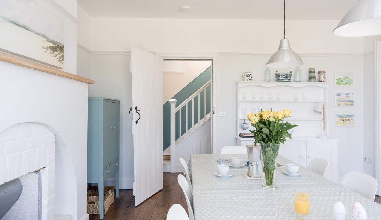 Head to the kitchen/diner.