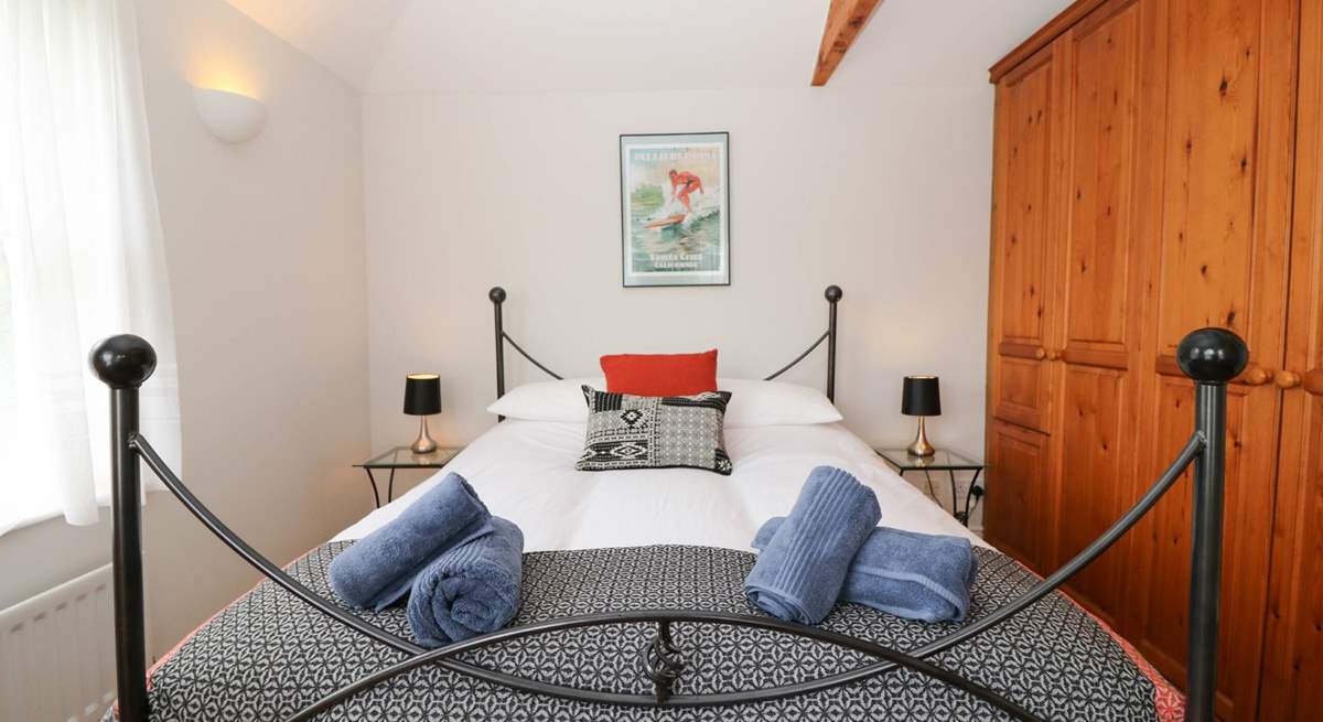 The bedrooms are nicely furnished. 