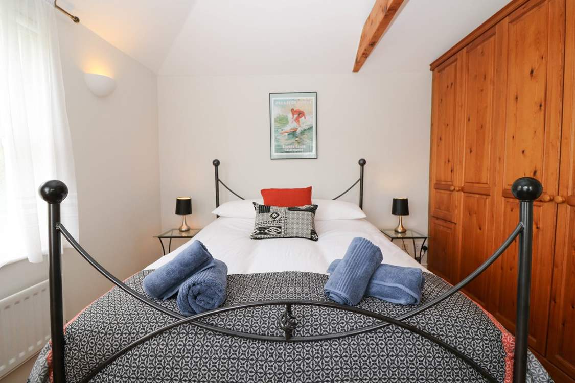 The bedrooms are nicely furnished.