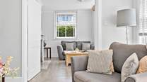 The snug is home to a sofa bed and Smart TV, ideal for children. 