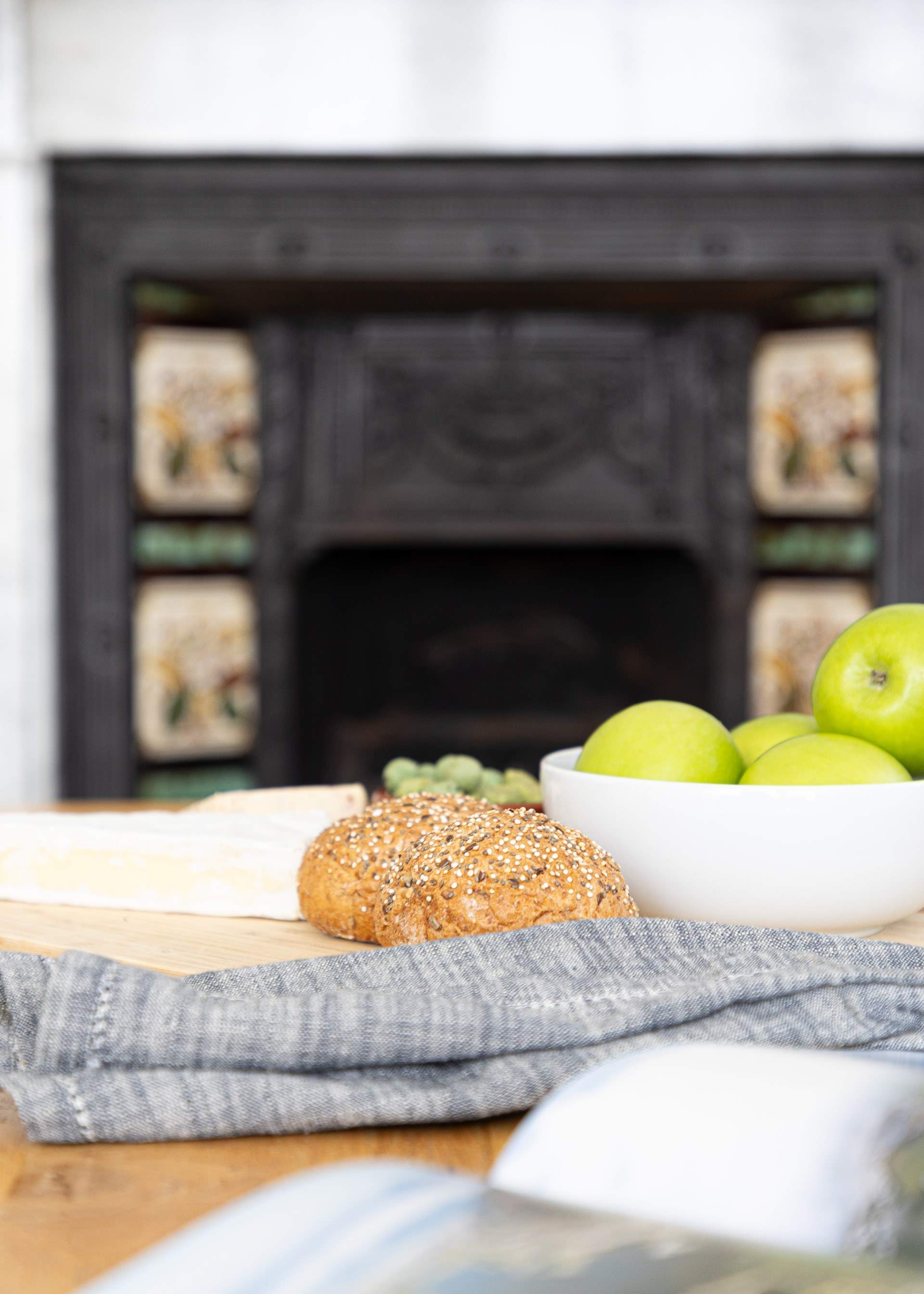 Shop locally for the freshest Devonshire produce. Please note, the fire is ornamental and not in use.