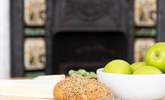 Shop locally for the freshest Devonshire produce. Please note, the fire is ornamental and not in use. - Thumbnail Image