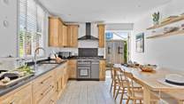 The kitchen/diner is perfect for sociable meals. 
