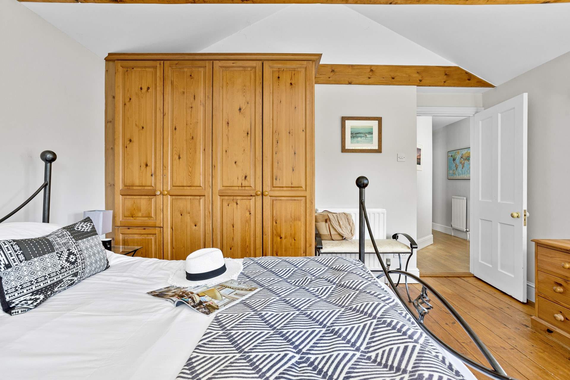 There are two double bedrooms on the ground floor. 