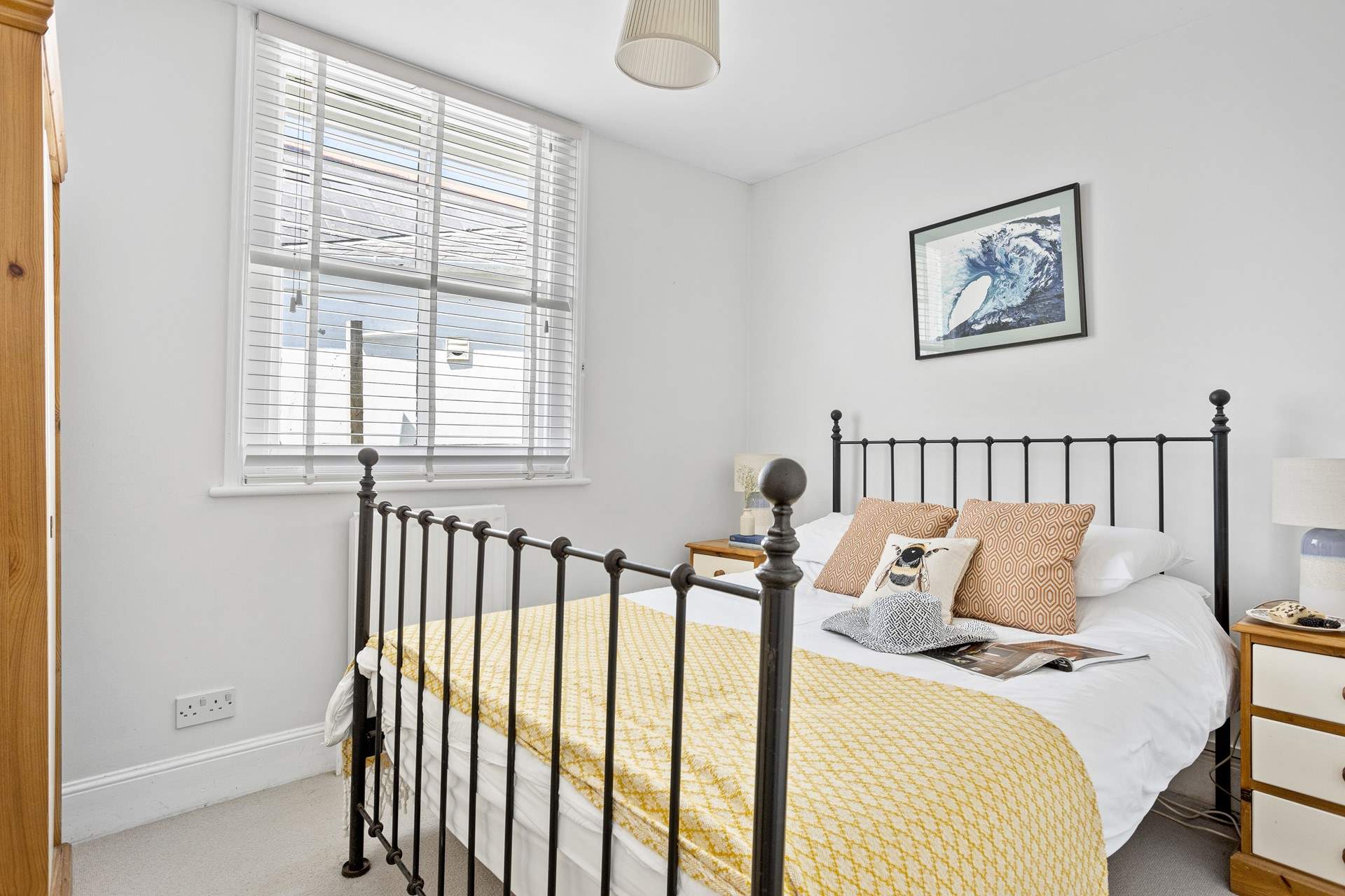 The second pretty double bedded room. 