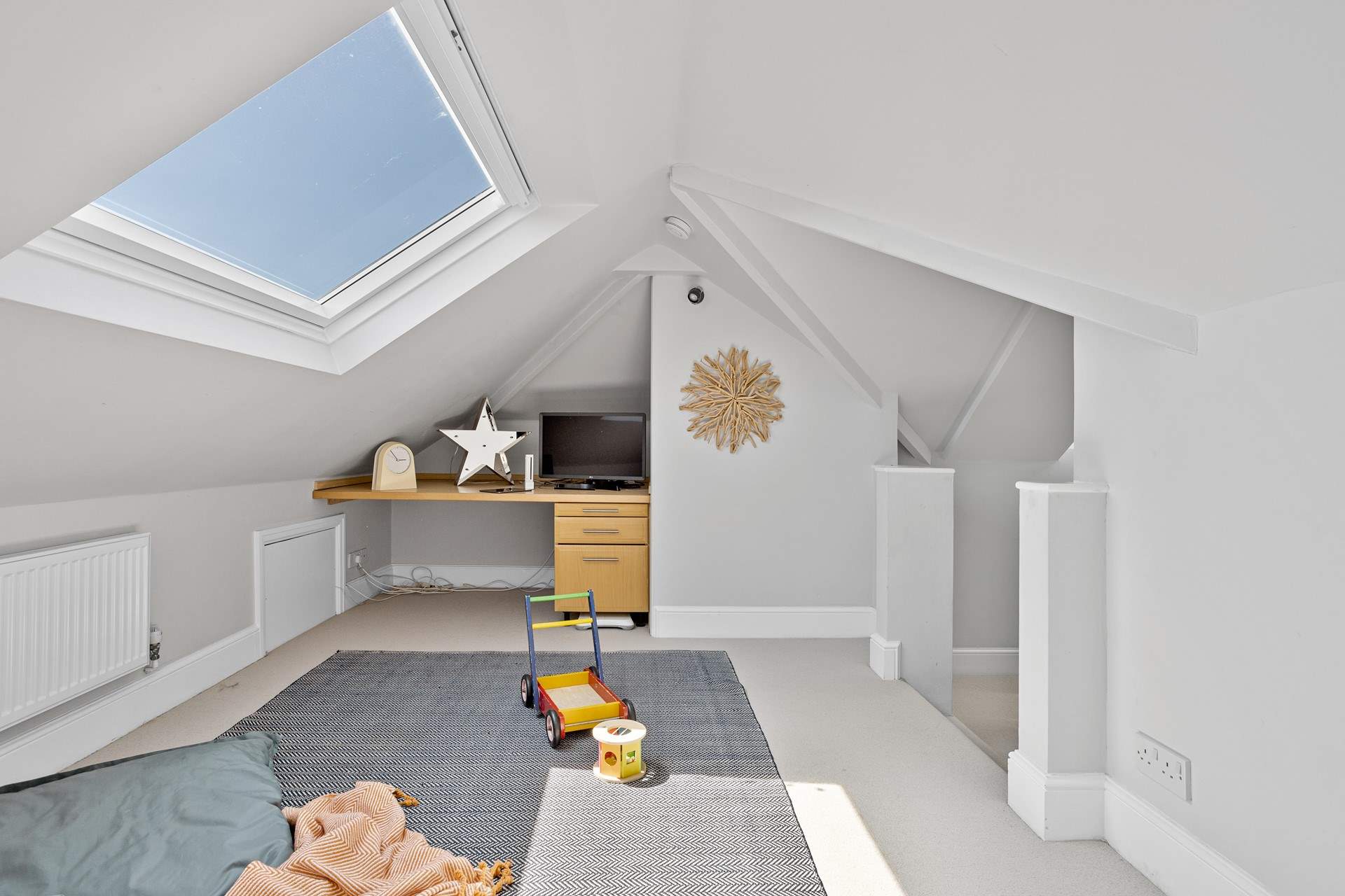 Children will love this space on the first floor. 