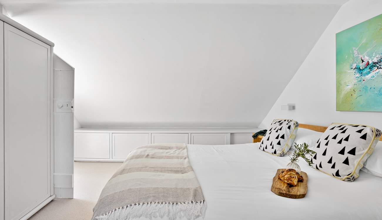 This gorgeous bedroom is on the first floor. 