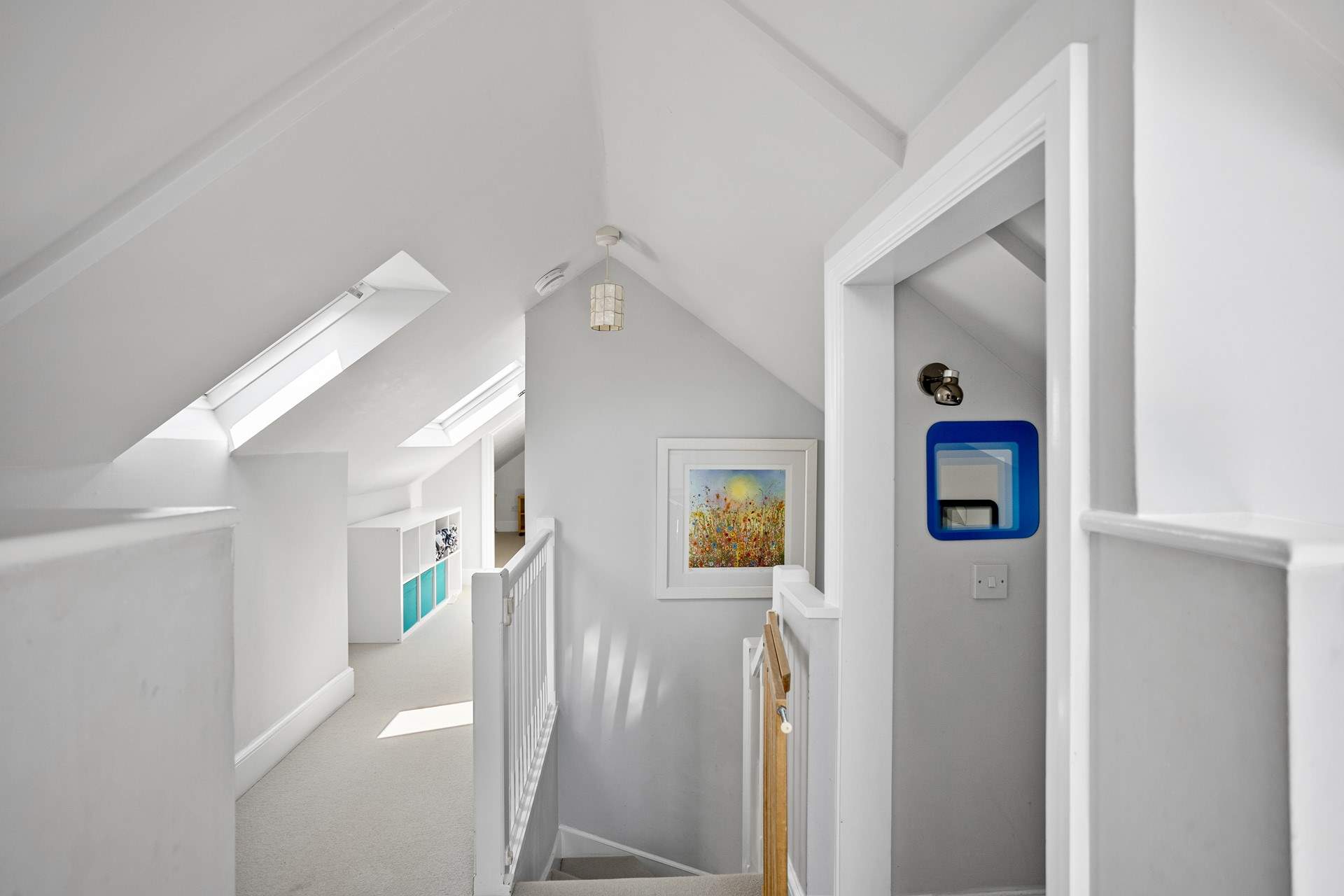 The first floor landing. 