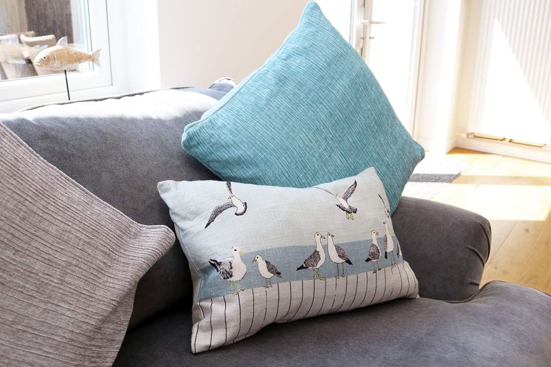Lovely seaside themed touches.