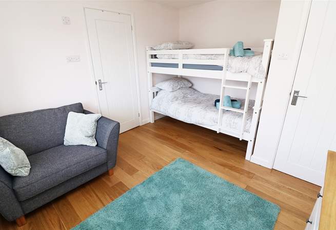 The bunk room is on the ground floor.